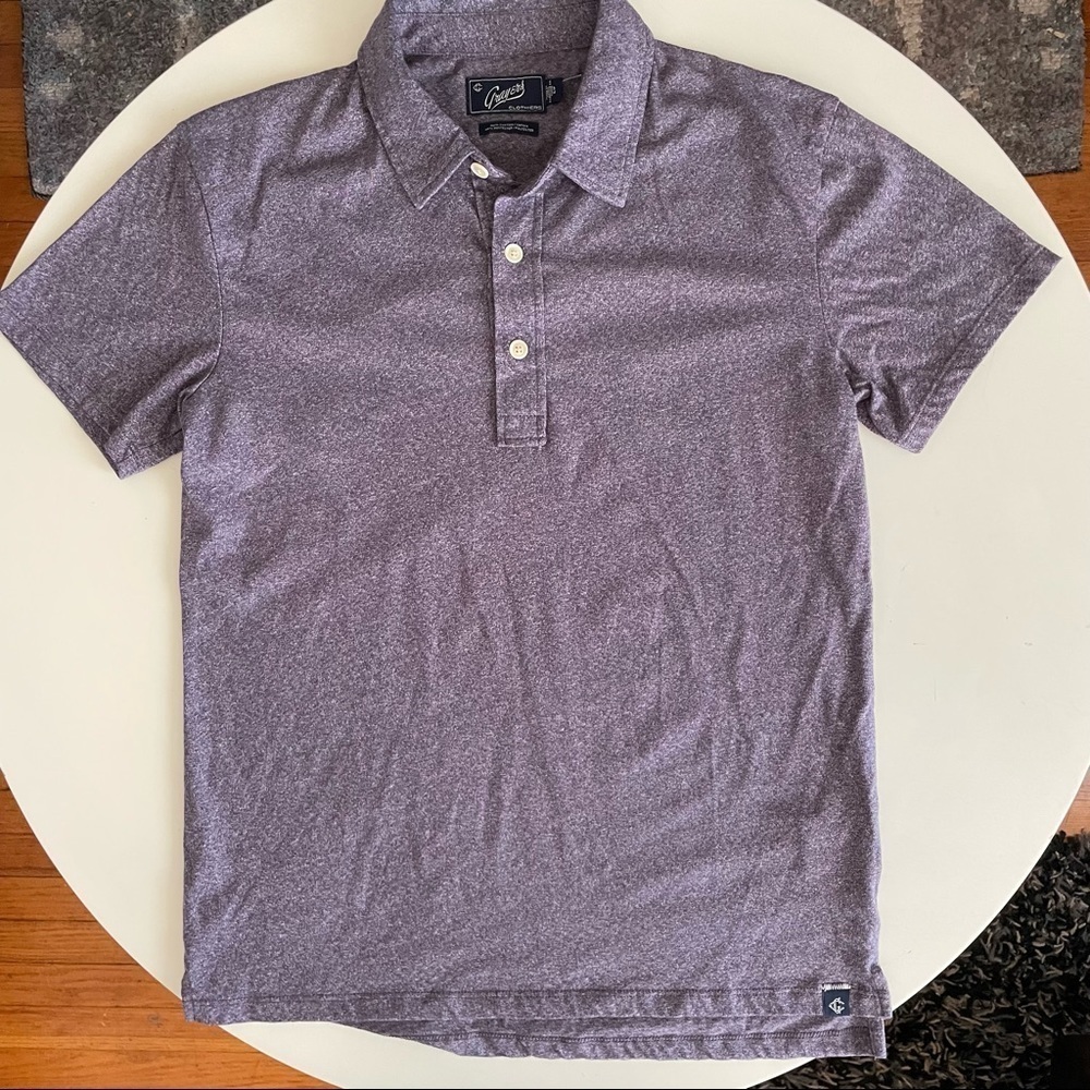 Grayers Slim Fit Cotton Blend Polo Purple Men’s Size Small